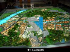 廣州南沙區(qū)中軸線規(guī)劃模型